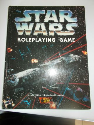 The Star Wars Roleplaying Game Book 2nd Edition Revised & Expanded 1996 Hard Cov