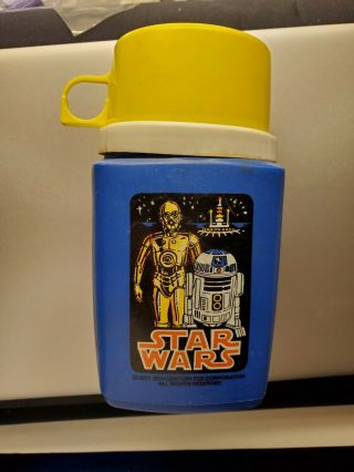 Vintage 1977 Star Wars Lunch Box Thermos Only