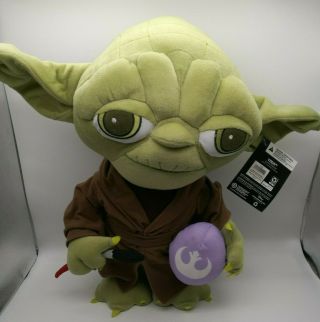 Star Wars Yoda Easter Day Greeter Plush Stuffed Animal 20 " With Tag Disney 2020