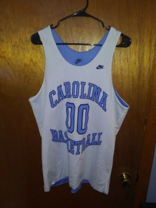 Vintage Nike North Carolina Tar Heels Basketball Reversible Jersey Large Ncaa