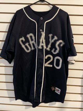 Josh Gibson 20 Homestead Grays Negro League Authentic Jersey Stitched Size Xl