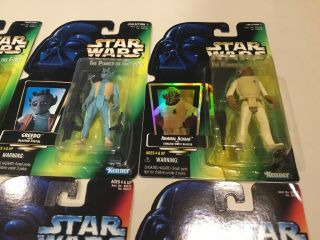 STAR WARS KENNER POWER OF THE FORCE R2D2 Boba Fett Ackbar Greedo Han Solo Kenobi 3
