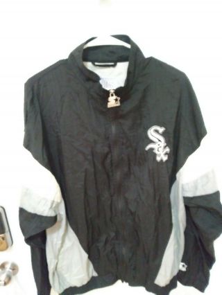 Vintage Size Large 90s Starter Mlb Chicago White Sox Zip Up Jacket L