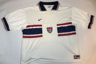 Vintage Nike Us National Soccer Team Jersey 1995 - 1996 Size L