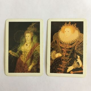 Playing Cards (2) Pair Queen Elizabeth I Hatfield House Crafting Scrapbook Swap