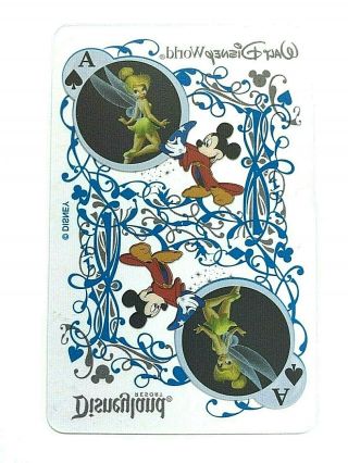 Colorful See Through Tinkerbell Disneyland/world Ace Of Spades Swap Playing Card