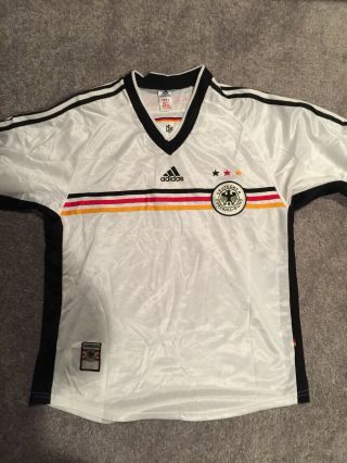 Adidas Germany 98 - 00 World Cup Home Football Shirt Soccer Jersey Large