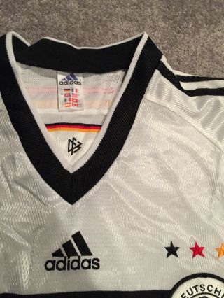 Adidas Germany 98 - 00 World Cup Home Football Shirt Soccer Jersey Large 2