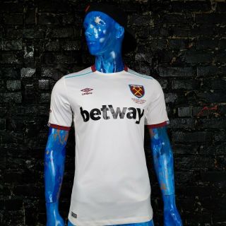 West Ham United Jersey Away Shirt 2016 - 2017 White Umbro Trikot Mens Size M
