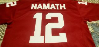 Joe Namath 12 Univ Of Alabama Throwback Jersey – Adidas “true School” Size Xl