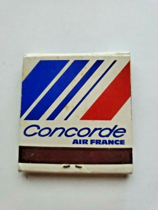 Concord Air France Meridien Unstruck Matchbook