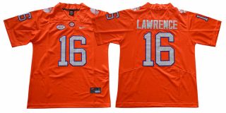 Trevor Lawrence Jersey 16 Clemson Tigers Sewn College Football Jersey