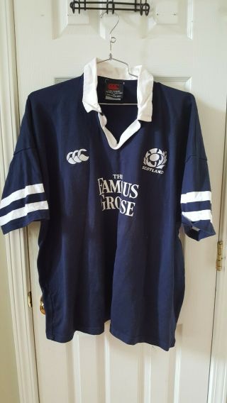 Scotland Rugby World Cup Famous Grouse National Jersey Shirt Xxxl 3xl Xxl 2xl