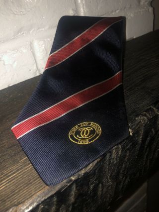 Vintage 1999 Ryder Cup The Country Club Blue Red Stripe Tie