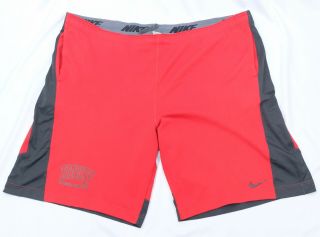 Unlv Rebels Nike Dri - Fit Ncaa Football Team Issue Shorts Size Men 