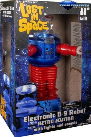 Diamond Select Toys Lost In Space Retro B9 Electronic Robot Figure Bad Box