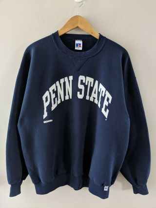 Vtg Russell Athletic Penn State University Crewneck Sweatshirt Sz Xl Made In Usa