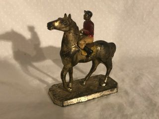 Vintage Race Horse And Jockey Statue Made In Japan