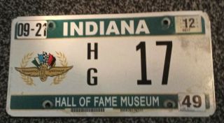 Willy T Ribbs Signed 1991 Indianapolis Motor Speedway Hall Of Fame License Plate