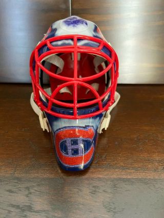 Nhl Upper Deck 2002 Mini Collect Goalie Helmet Jose Theodore Montreal Canadiens