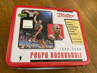 1999 - 2000 Upper Deck Retro Basketball Michael Jordan Larry Bird Lunchbox Only