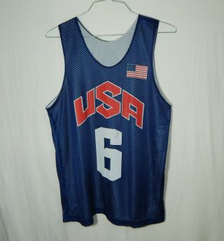 Lebron James 6 Team Usa Nba Basketball Jersey Size Medium M