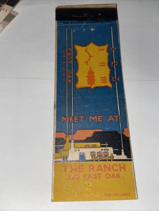 The Ranch Chicago 123 East Oak.  Matchbook