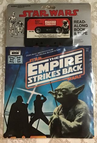 Vintage Star Wars The Empire Strikes Back 24 Page Read - Along Book And Cassette.