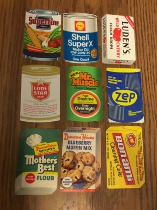 9 Single Swap Vintage Shaped Ad Advertising Playing Cards