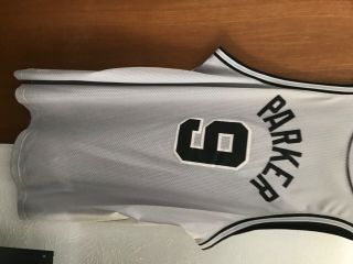 Tony Parker San Antonio Spurs NBA Basketball Jersey Nike Swingman 4XL Gray. 2