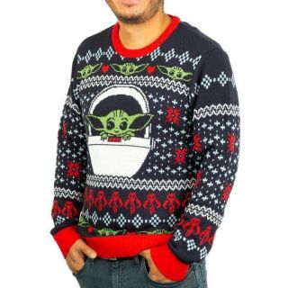 Star Wars: The Mandalorian The Child Holiday Sweater Ugly Christmas,  Unisex,  XL 3