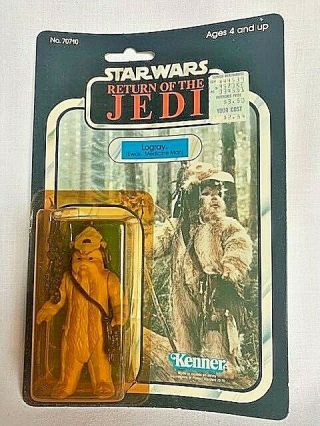 Star Wars Return Of The Jedi Logray Ewok Medicine Man Kenner Vintage 1983 Misp N