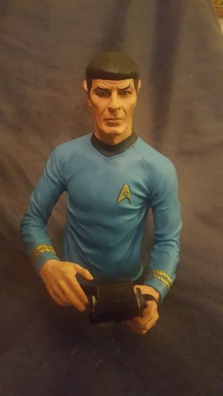 Star Trek Spock Bust Bank - Label