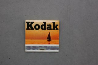 Matchbook Kodak Banff Camera Shop Canada Vintage Color Photo Sail Boat Vistalite