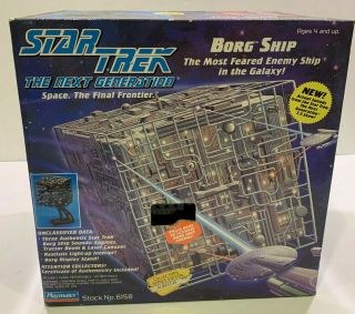Vintage 1994 Playmates Star Trek Tng Borg Cube Ship 6158 Nisb