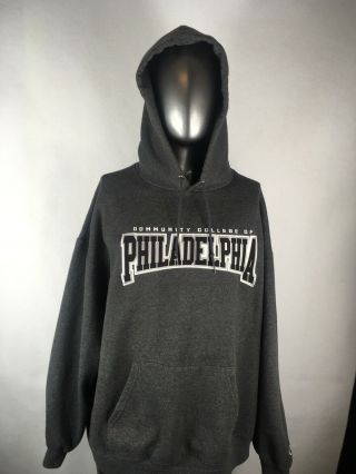 Champion Community College Of Philadelphia Pullover Hoodie Sweatshirt Size 3xl