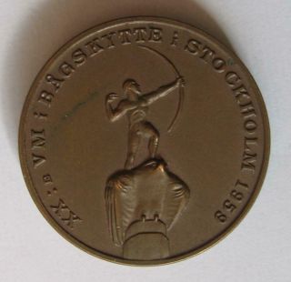Bronze Participant Medal 20th World Archery Championships 1959 Stockholm