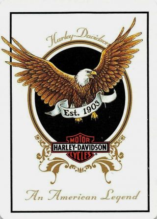 Harley Davidson Single Swap Playing Card - 1 Card