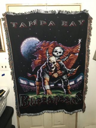 Vtg Tampa Bay Buccaneers Blanket Northwest Company Collectors Item Made In USA 2