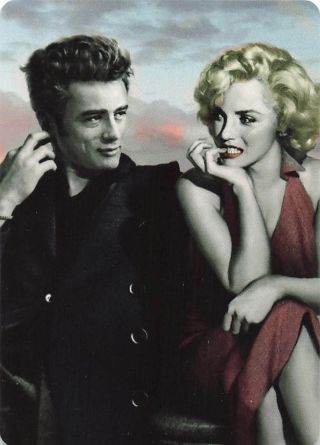 Marilyn Monroe And James Dean Street Of Dreams Single Swap Playing Card