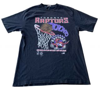 Vintage 1994 Toronto Raptors Nba Basketball T - Shirt Size Medium