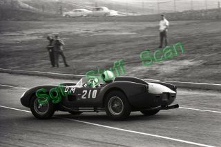 1960 Cscc Sports Car Racing Photo Negative Alex Budurin Ferrari Tr Pomona,  Ca.