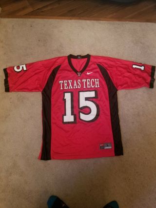Mens Large Texas Tech Red Raiders Nike Football Jersey