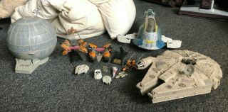 Star Wars Vintage Space Ships - Toys - Large Death Star & Other Crafts -