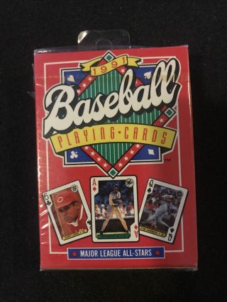 Sealed: Mlb 1991 Major League Baseball All - Star Playing Cards Poker