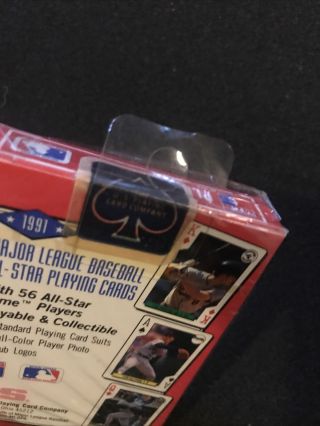Sealed: MLB 1991 Major League Baseball ALL - Star Playing Cards Poker 3