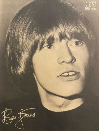 The Rolling Stones,  Brian Jones,  Full Page Vintage Pinup