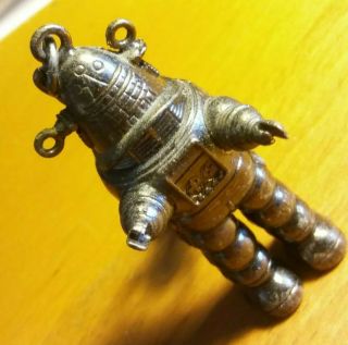 Vintage Robby The Robot Forbidden Planet Metal Keychain Keyring Nos Japan Ls