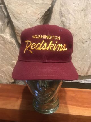 Vintage Washington Redskins Sport Specialties Snapback Hat Cap Maroon Embroidery