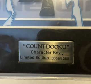 Star Wars Acme Archives Character Key Count Dooku 59/1250.  Low Number 3